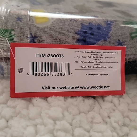 Brand new, with tags,  Wootie rain boots - Picture 6 of 6